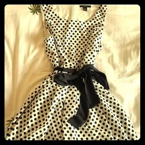 Retro Polka Dot A-line Dress